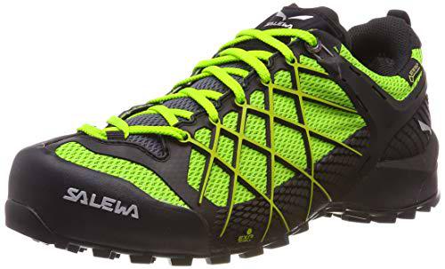 Salewa MS Wildfire Gore-TEX Zapatos de Senderismo, Black Out/Fluo Yellow, 41 EU