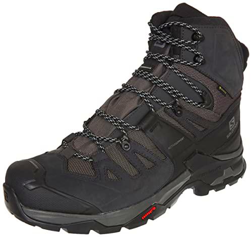 SALOMON Quest 4 GTX, Botas de Senderismo Hombre, Magnet/Black/Quarry, 43 1/3 EU