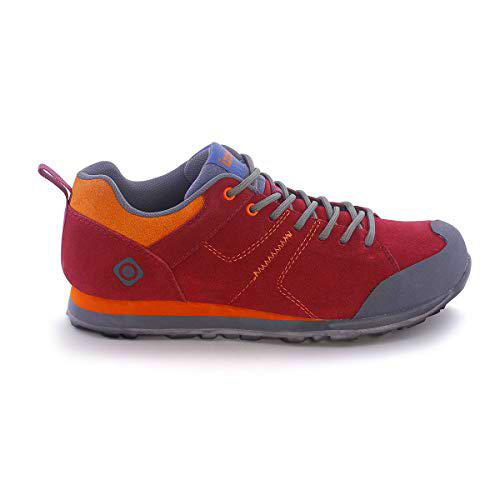 Izas Langley Zapatilla Trekking, Hombre, Burdeos/Naranja, 41