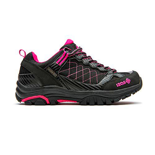 Izas NILSEN Zapatillas de Trekking, Hombre, Negro/Fuxia, 41