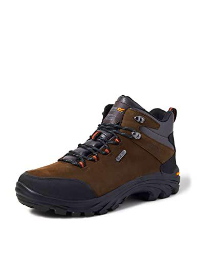 Regatta Hombre Burrell Isotex Mid Botas De Hiking De Cuero Turba/Negro EUR 42