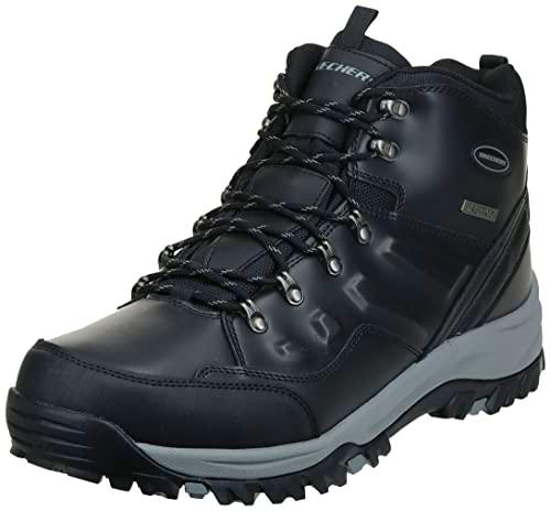 Skechers, Trekking Shoes,Winter Boots Hombre, Black, 46 EU