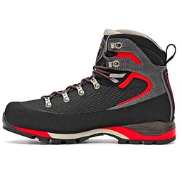 Asolo CORAX GV MM Nero/Rosso, Botas de montañismo Hombre, 44.5 EU