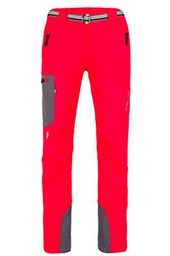 Milo Vino Pantalones de Trekking, Mujer, Tomate Rojo/Gris, Small