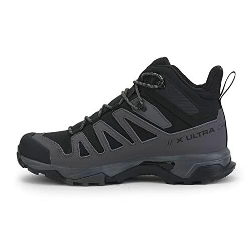 SALOMON X Ultra 4, Sneaker Hombre, Negro/Magnet/Pearl Blue, 46 EU