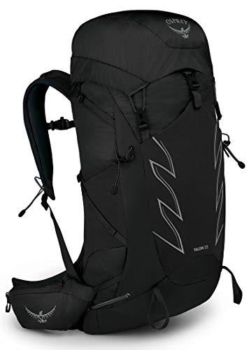 Osprey Talon 33 Mochila de senderismo para Hombre, Negro (Stealth Black), Talla S/M