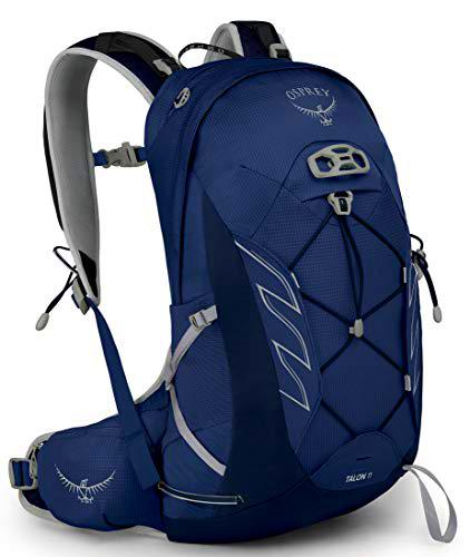 Osprey Talon 11 Mochila de senderismo para Hombre, Azul (Ceramic Blue), Talla S/M