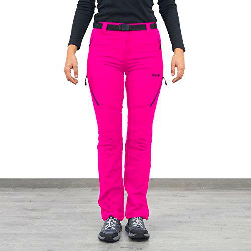 Izas Carlota Pantalones Trekking, Mujer, Fuxia/Negro, M