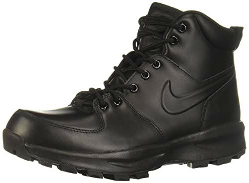 Nike Manoa Leather, Walking Shoe Hombre, Negro Black Black 003