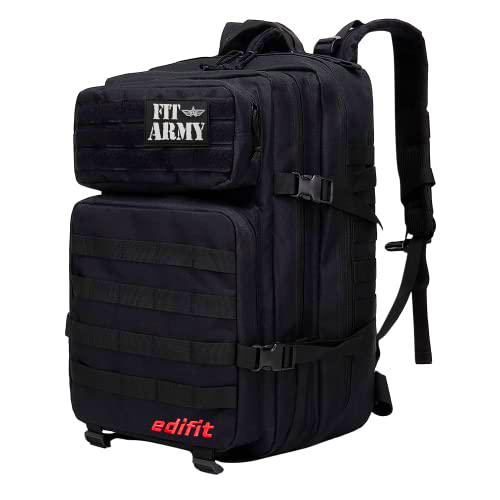 EDIFIT, Mochila Crossfit, 45L, Militar, Tactica, para Gimnasio