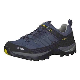 CMP Rigel Low Trekking Shoe WP, Shoes Hombre, Lead-B.Blue, 44 EU