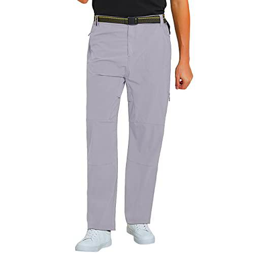 MEETYOO Pantalones Aire Libre de Hombre Trekking Pantalones Senderismo Secado Rápido Pantalón Funcionales Escalada Correr Montar Caminar Pantalones