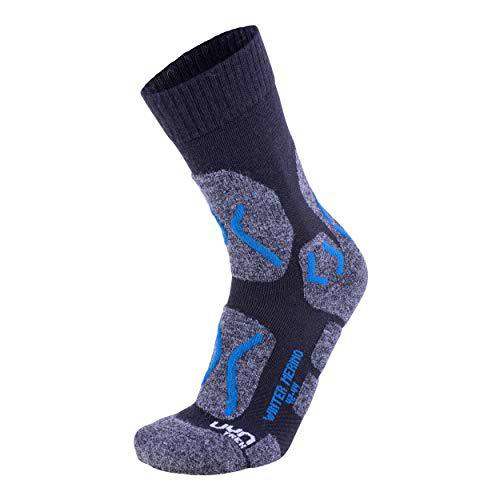 UYN S100050 TREKKING WINTER MERINO Socks Men's Melange Antracita/Azul Petróleo 44