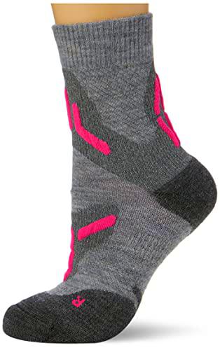 UYN Trekking 2IN Merino Socks, Gris Claro/Rosa, 40 Women's