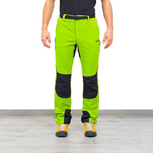 Izas Leyte Pantalones Trekking, Hombre, Verde Claro/Gris Oscuro, XL