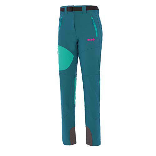 Izas Ingrid Pantalones Trekking, Mujer, Verde mar/Agua Marina, S