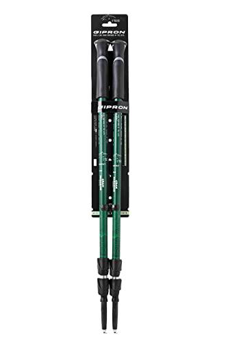 GIPRON BG17-650FLPA Gran Paradiso Pro FLICKLOCK Pareja Bastones de Trekking Green Forest