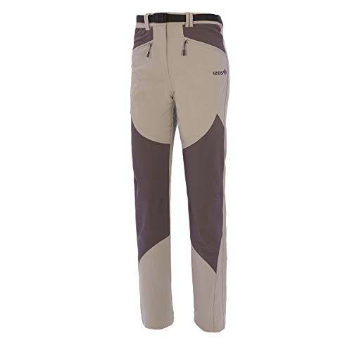 Izas Astrid Pantalones Trekking, Mujer, Gris/Gris Oscuro, L