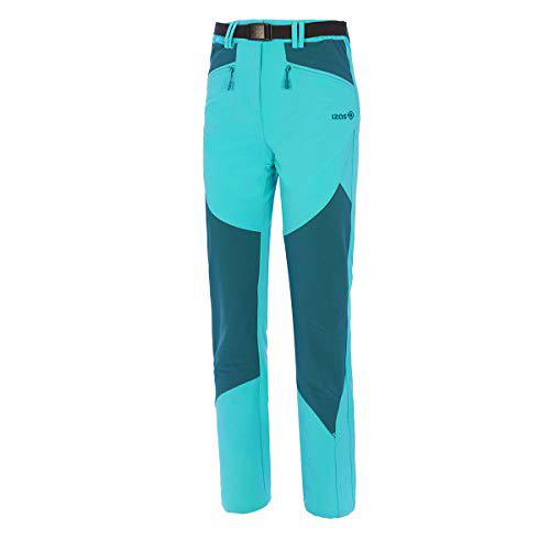 Izas Astrid Pantalones Trekking, Mujer, Verde mar/Agua Marina, S