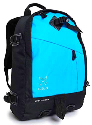 ESQUI MONTAÑA G30 | 27 Litros | Negro/Turquesa | Mochila urbana | Mochila para Colegio | Ordenador Portatil | Viaje | Senderismo | Escolares | Universidad | Adulto | Unisex | Para hombre y mujer