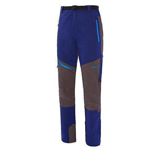 Izas Hans Pantalones Trekking, Hombre, Azul Royal/Gris Oscuro, XL