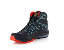 Asolo Grid Mid GV MM Black/Red, Botas de montañismo Hombre, 42.5 EU