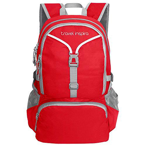 Mochila de Viaje inspira 35 litros de Peso Ligero embalable Mochila de Senderismo Mochila a Mano Plegable Camping al Aire Libre