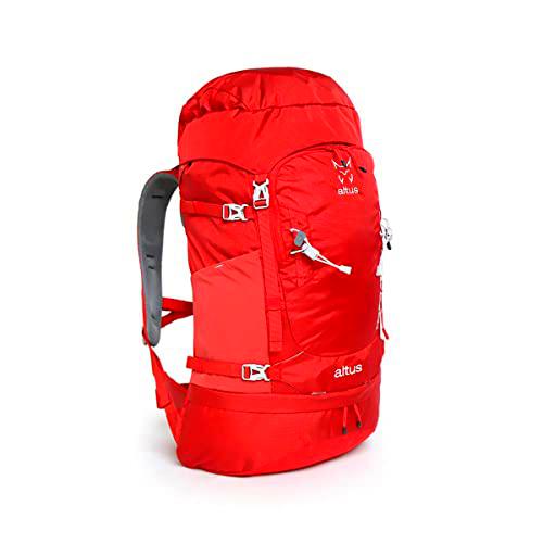 PIRINEOS 40 H30 | 40 Litros | Rojo | Mochila de senderismo | Espalda separada | Mochilas de Marcha | Camping | Viaje | Adultos | Unisex | Para hombre y mujer