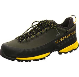 La Sportiva Tx5 Low GTX, Botas de montaña Hombre, Carbon/Yellow, 39 EU