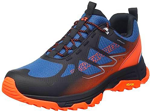 ROCK EXPERIENCE Dark Star, Hiking Shoe Hombre, 1484 Moroccan Blue+0630 Flame, 42 EU