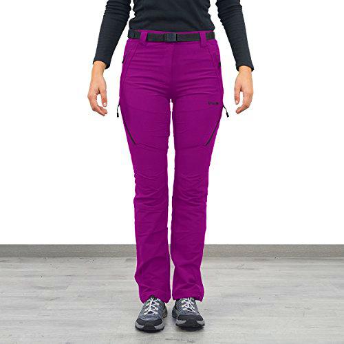 Izas Carlota Pantalones Trekking, Mujer, Morado/Negro, S