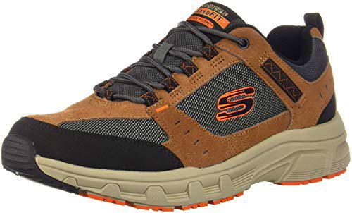 Skechers, Trekking Shoes,Hiking Boots Hombre, Brown, 41 EU