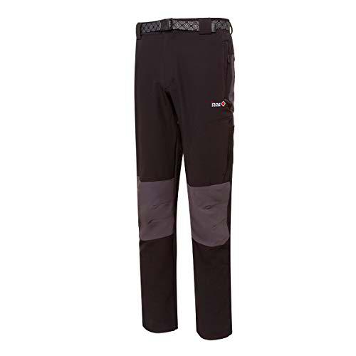 Izas Chamonix, Pantalón de Montaña para Hombre, Negro/Gris Oscuro, 4XL