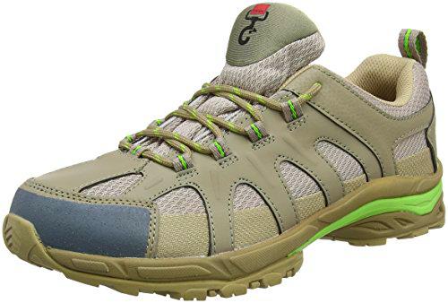 DOGGO Sammy, Zapatos Senderismo Unisex Adulto, Beige Taupe Lime, 38 EU