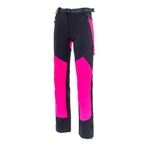 Izas Brenda Pantalones Trekking, Mujer, Negro/Fuxia, XL