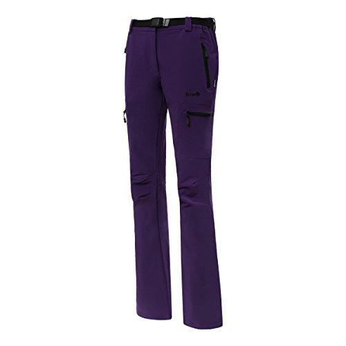 Izas PAU Pantalones Trekking, Mujer, Morado Oscuro/Negro, L