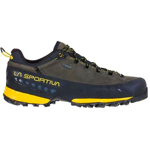 La Sportiva Tx5 Low GTX, Botas de montaña Hombre, Carbon/Yellow, 38 EU