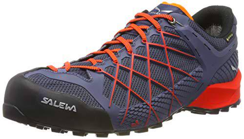 Salewa MS Wildfire Gore-TEX Zapatos de Senderismo, Ombre Blue/Fluo Orange, 48.5 EU