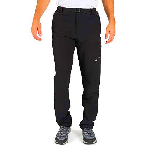 Izas Kerch Pantalones Trekking, Hombre, Negro/Negro, S