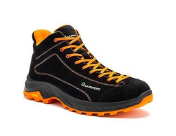 GARSPORT Rozes Mid, Trekking Shoe Hombre, Negro/Naranja, 43 EU