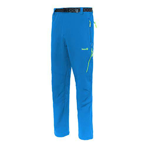 Izas Kano Pantalones Trekking, Hombre, Azul Cyan/Verde Claro, S