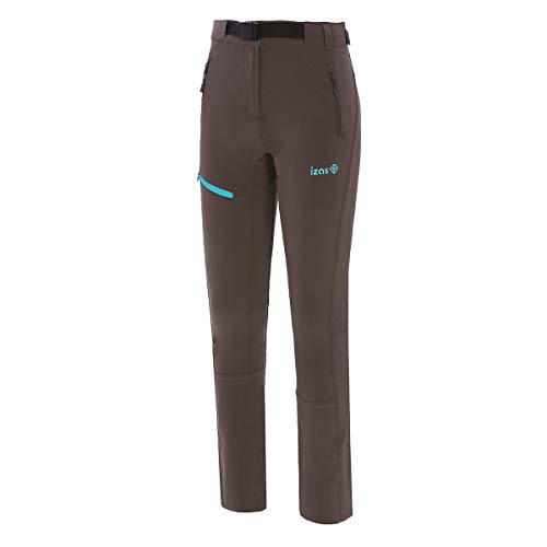 Izas Helga Pantalones Trekking, Mujer, Gris Oscuro/Turquesa, XXL