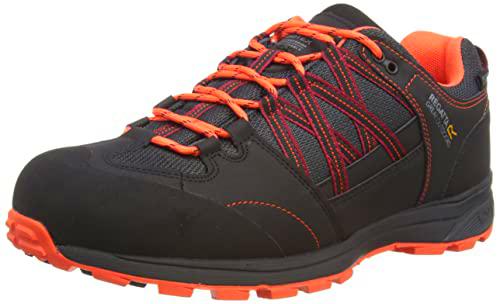 Regatta Hombre Samaris II Isotex Zapatillas De Senderismo Negro/Fiesta EUR 46