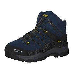 CMP Zapatos Rigel Mid WP para niños, Azul, EU 30, Blue Ink Yellow