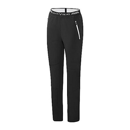 Black Crevice Pantalón Outdoor para Mujeres I Pantalón de 90% poliéster y 10% Spandex I Pantalón hidrófugo de Mujer I Pantalón Trekking Transpirable con Pretina elástica