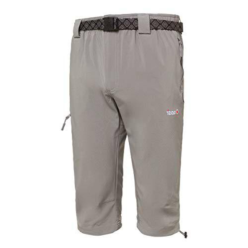 Izas Adamo Pantalones Trekking 3/4, Hombre, Gris, XXL