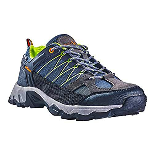 Black Crevice Botas de Trekking montañismo Hombre, Verde y Gris, 44 EU