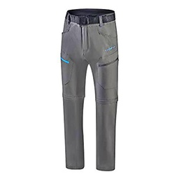 Black Crevice Pantalones de Trekking con Cremallera para Hombre Senderismo