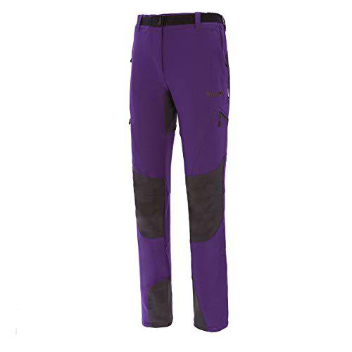 Izas GERD Pantalones Trekking, Mujer, Morado/Gris Oscuro, S