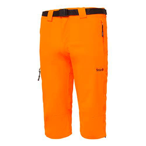 Izas Adamo Pantalones Trekking 3/4, Hombre, Naranja, XL